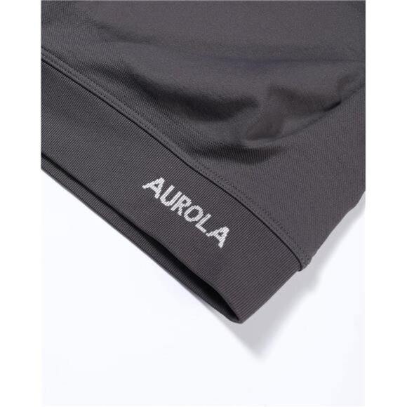 Influence Crop Top Workout Shirts for Women Plum Truffle - Picture 4 of 6